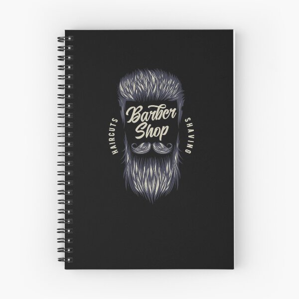 Item preview, Haircuts And Shaving Barber Shop Logo Hair Beard designed and sold by Two Left Hands Design.