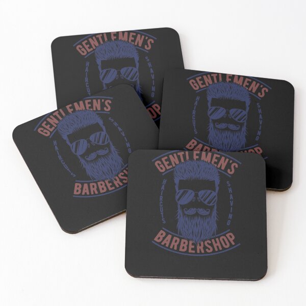 Item preview, Gentlemen's Barber Shop Logo Hair Beard Mustache designed and sold by Two Left Hands Design.