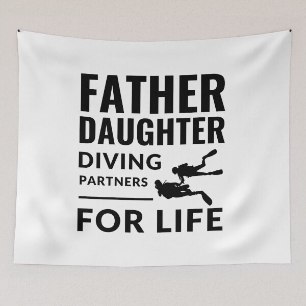 Item preview, Father Daughter Diving Partners For Life - Scuba Diver Girl/Dad designed and sold by m95sim.