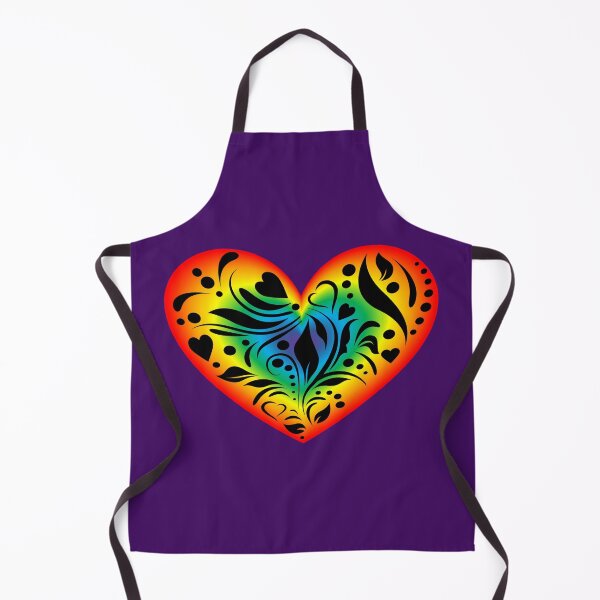 Item preview, Shining rainbow heart with a pattern designed and sold by helenkaiy.