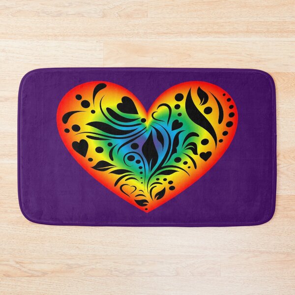 Item preview, Shining rainbow heart with a pattern designed and sold by helenkaiy.