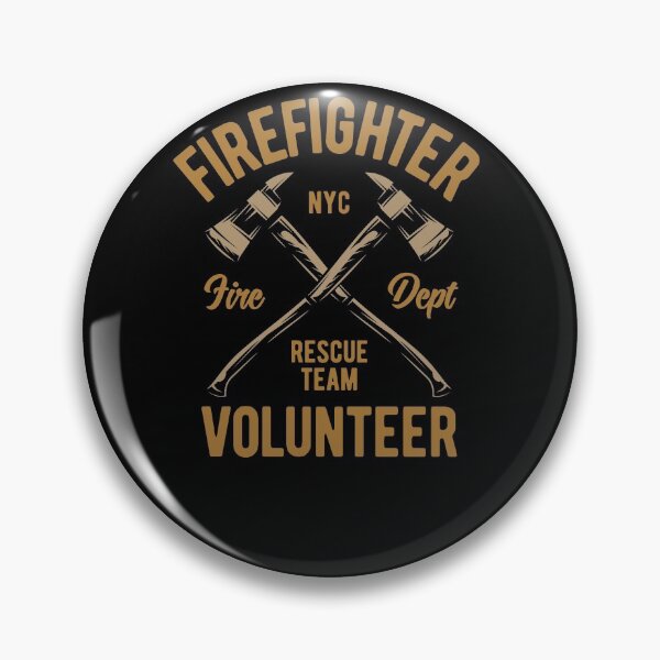 Item preview, Firefighter Volunteer Fire Station Rescue Team designed and sold by Two Left Hands Design.