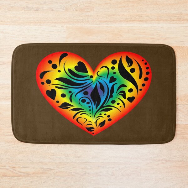 Item preview, Shining rainbow heart with a pattern designed and sold by helenkaiy.
