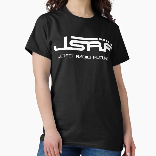 Vista previa del artículo con la obra «Logotipo tipo JSRF (blanco)», diseñado y vendido por FlawdaMane.