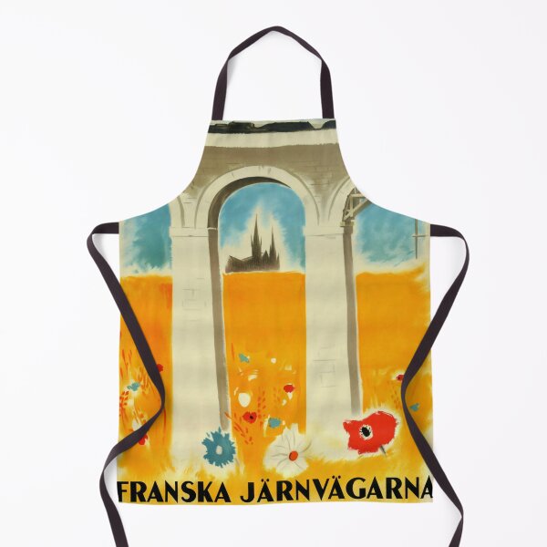 Item preview, Franska Jaernvaegarna retro poster designed and sold by CorasPosters.