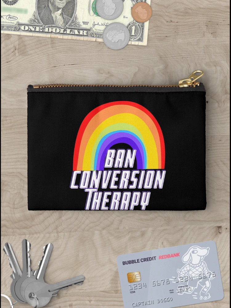 Thumbnail 3 of 4, Zipper Pouch, Ban Conversion Therapy designed and sold by DesignsofNote.