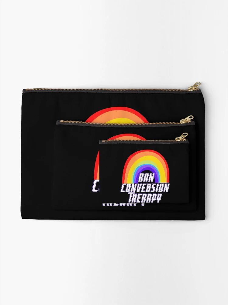 Thumbnail 2 of 4, Zipper Pouch, Ban Conversion Therapy designed and sold by DesignsofNote.