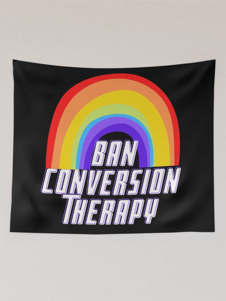 Thumbnail 2 of 3, Tapestry, Ban Conversion Therapy designed and sold by DesignsofNote.