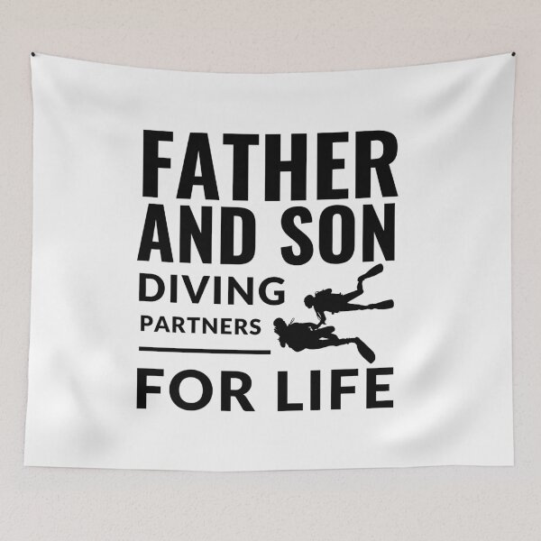 Item preview, Father And Son Diving Partners For Life - Scuba Diver Boy/Dad designed and sold by m95sim.