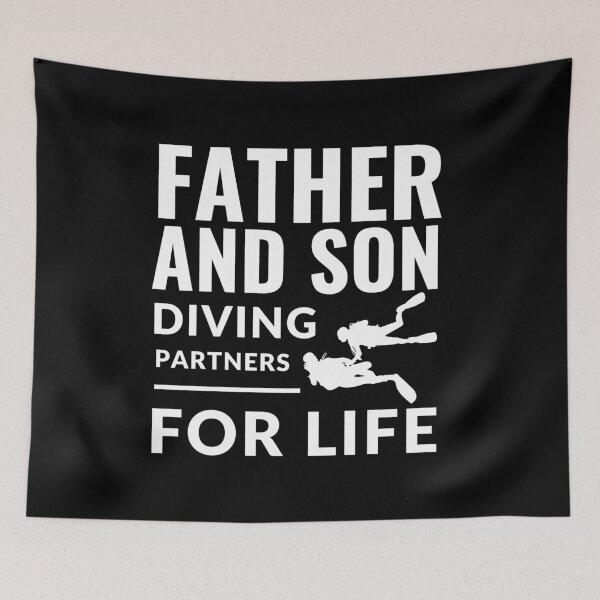 Item preview, Father And Son Diving Partners For Life - Scuba Diver Boy/Dad designed and sold by m95sim.