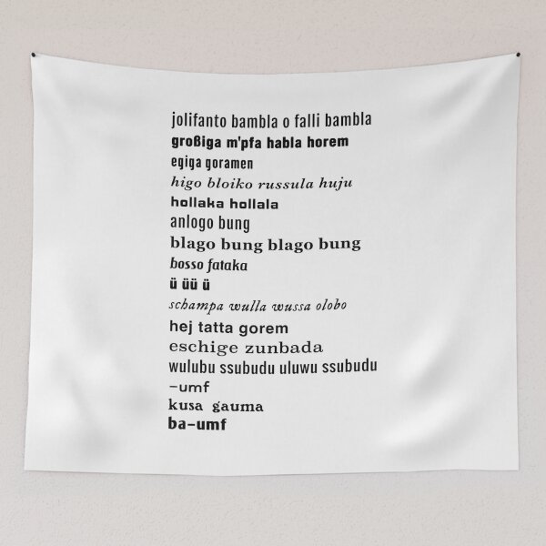 Item preview, HUGO BALL - dada poem  designed and sold by insanity666.
