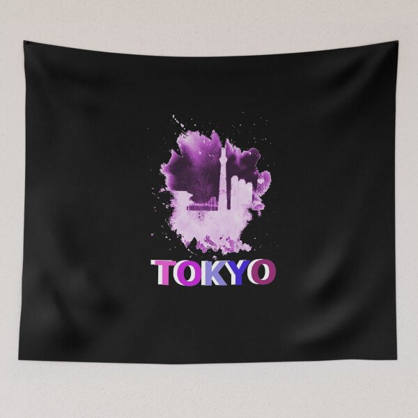 Item preview, Tokyo skyline city colorful designed and sold by Myriala.