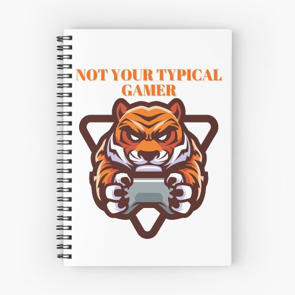 Item preview, Not Your TYPICAL GAMER Tiger Design designed and sold by LevelUpMerch.