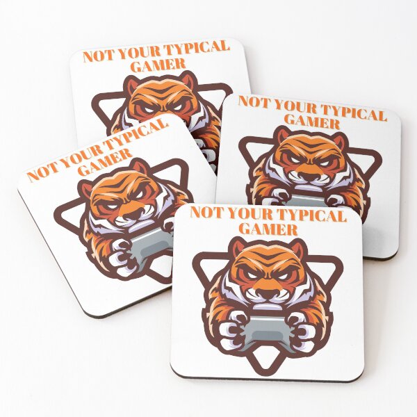 Item preview, Not Your TYPICAL GAMER Tiger Design designed and sold by LevelUpMerch.
