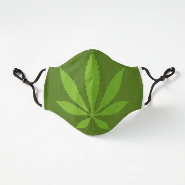 cannabis leaf logo Fitted 3-Layer