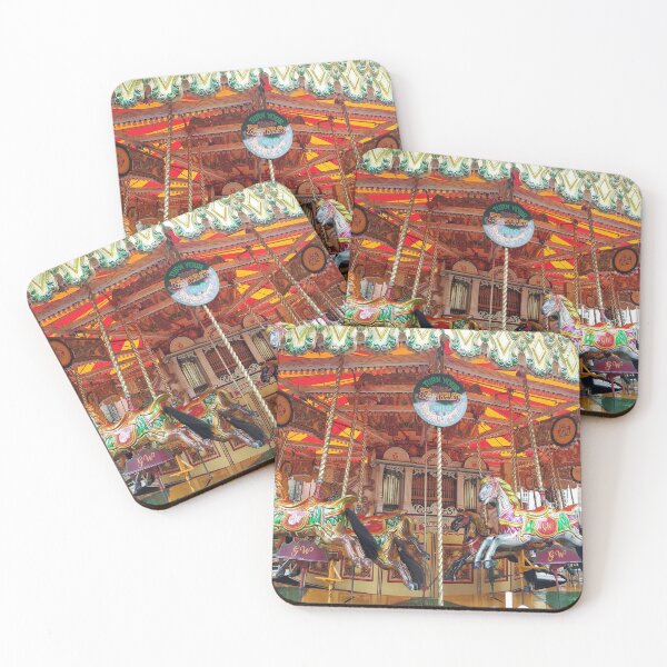 Item preview, Victorian Fairground Carousel Merry go Round art designed and sold by BarbaraGlebska.