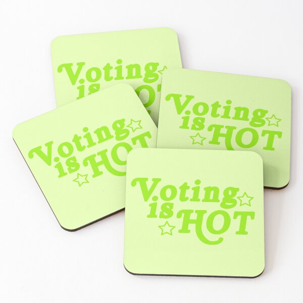 Item preview, voting is hot - lime green edition designed and sold by elizastreet.