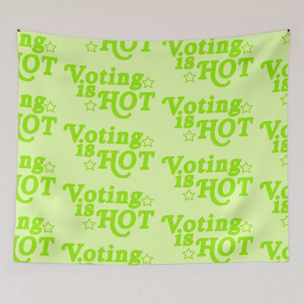 Item preview, voting is hot - lime green edition designed and sold by elizastreet.