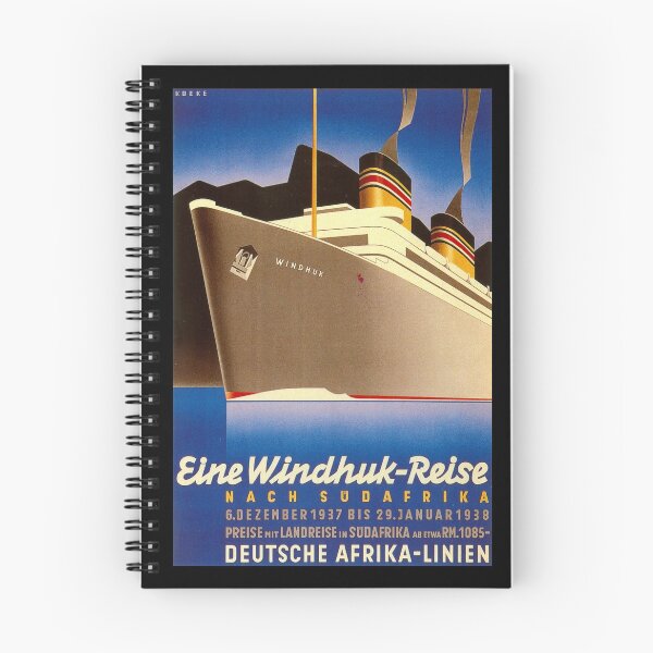 Item preview, Eine Windhuk Reise retro poster designed and sold by CorasPosters.