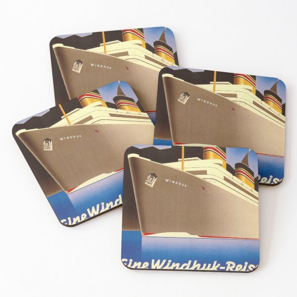 Item preview, Eine Windhuk Reise retro poster designed and sold by CorasPosters.