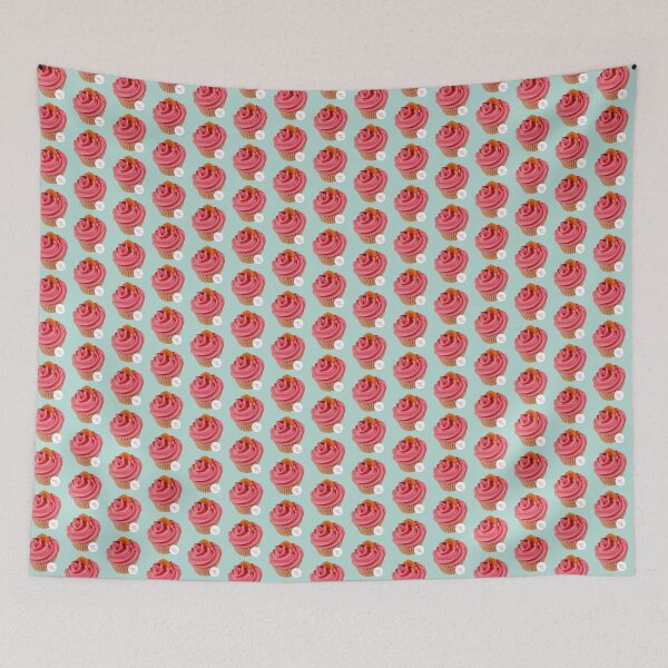 Item preview, Pink cupcake with orange segment on top designed and sold by sugarrosekitch.