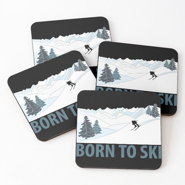 Item preview, Born to Ski Winter Sports designed and sold by TheInkElephant.