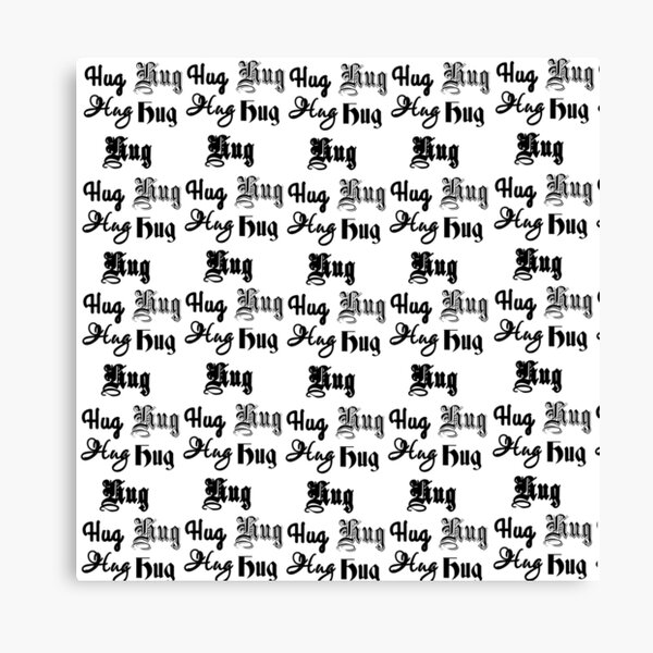Artikel-Vorschau von schriftmuster Hug, kuscheln, schriftmuster für frauen, die süßesten geschenke, designt und verkauft von Kirei-Lily.