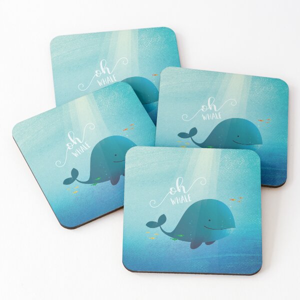 Item preview, Oh Whale illustration designed and sold by Fauxfell.