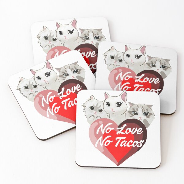 Item preview, No Love No Tacos Cats designed and sold by lucky-fern.