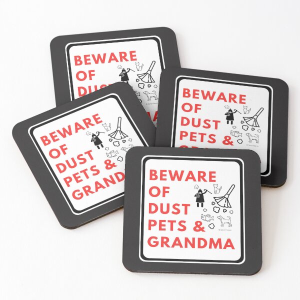 Item preview, Beware of Dust Pets and Grandma House Cleaner Humor designed and sold by SavvyCleaner.