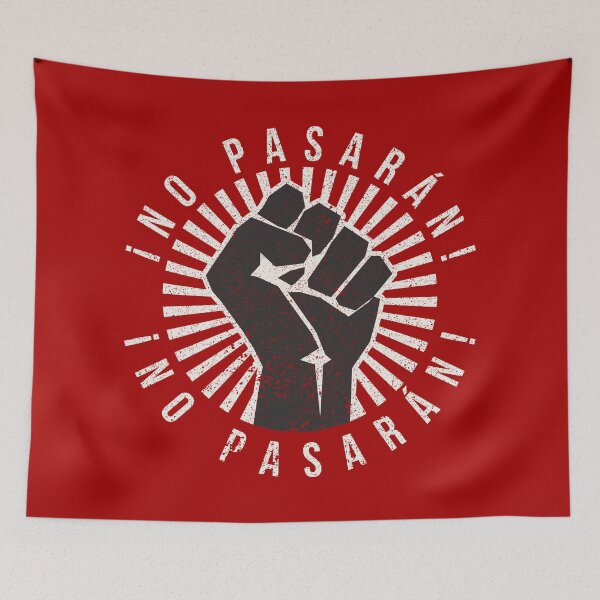 Aperçu de l'œuvre Pas de Pasaran (vintage / vieilli) créée et vendue par Texterns.