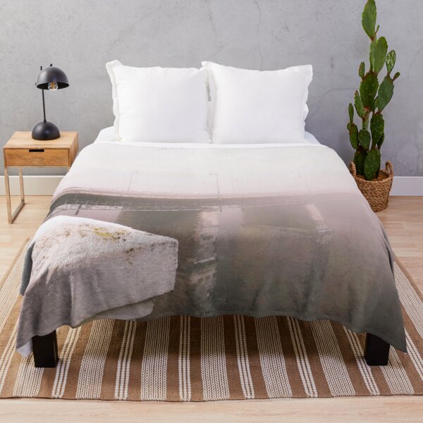 Item preview, Misty bridge leading to nowhere over the Canyon designed and sold by helenkaiy.