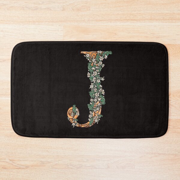 Item preview, Jasmine floral design letter J designed and sold by SidTastic .