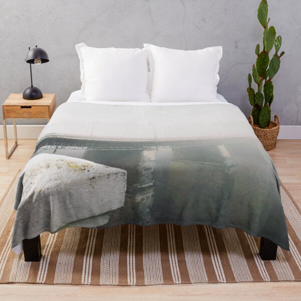 Item preview, Misty bridge leading to nowhere over the Canyon designed and sold by helenkaiy.