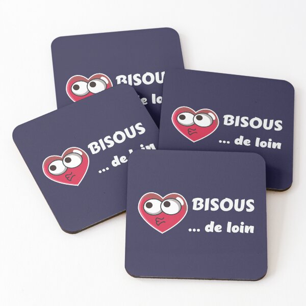 Item preview, Kisses from afar - Message Humor gesture barrier distancing designed and sold by rubislys.