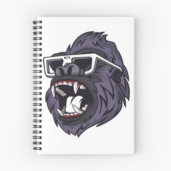 Item preview, cool roaring gorilla, gorilla motif, funny gift idea, monkey designed and sold by ThommyBLN.