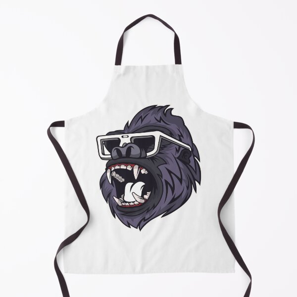 Item preview, cool roaring gorilla, gorilla motif, funny gift idea, monkey designed and sold by ThommyBLN.