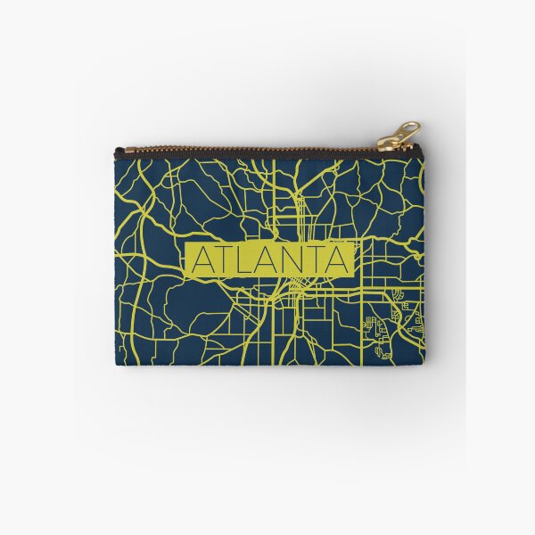 Item preview, Atlanta Street Map Yellow and Blue designed and sold by HelloGentry.