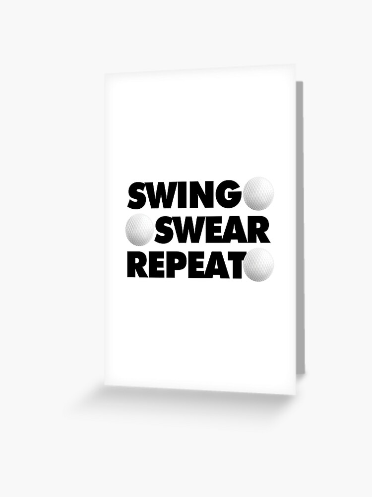 Funny Golf Socks, Swing Swear Repeat