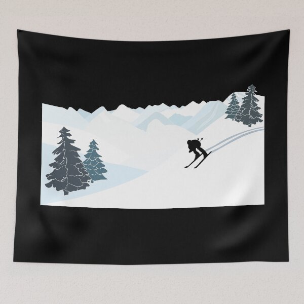Item preview, Ski Scene Winter Sports designed and sold by TheInkElephant.