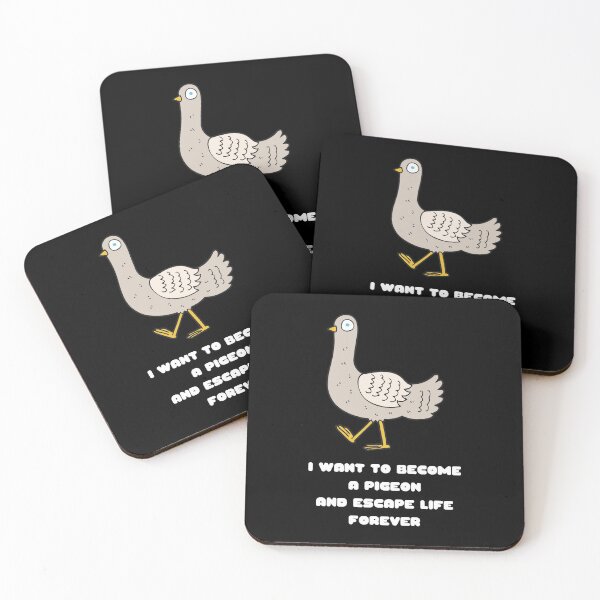 Artikelvorschau, Ich möchte eine Taube werden und dem Leben für immer entkommen Lustiges Geschenk Nihilismus Nihilist Geschenk Meme Vogelliebhaber Geschenk Taube Besitzer Geschenk entworfen und verkauft von Nathalie Aynié.