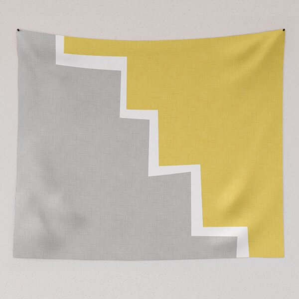Item preview, Simple geometric grey and yellow textured. designed and sold by marinaklykva.