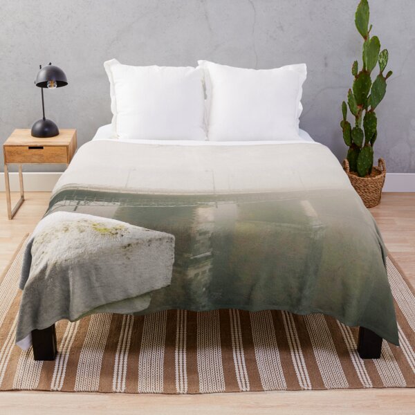 Item preview, Misty bridge leading to nowhere over the Canyon designed and sold by helenkaiy.