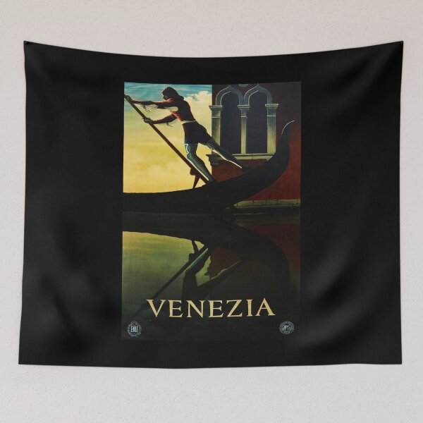 Item preview, Venezia retro poster designed and sold by CorasPosters.