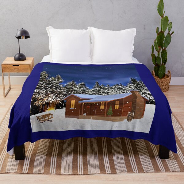 Item preview, Medium sized cabin and miniature Christmas landscape designed and sold by DAscroft.