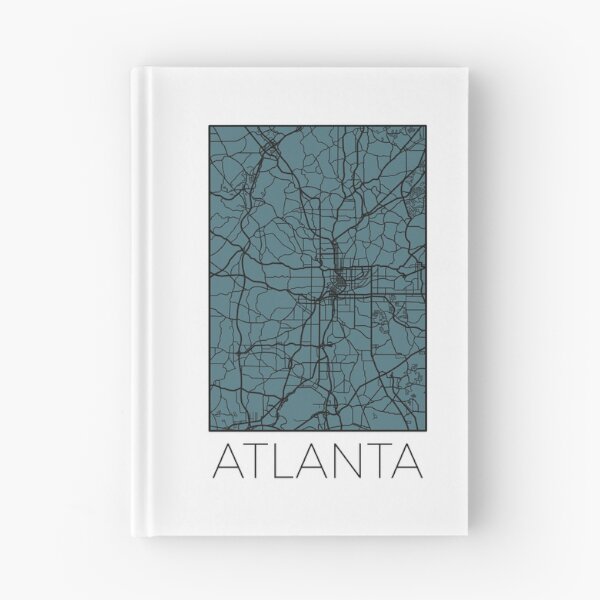 Item preview, Atlanta Street Map Black and Blue designed and sold by HelloGentry.