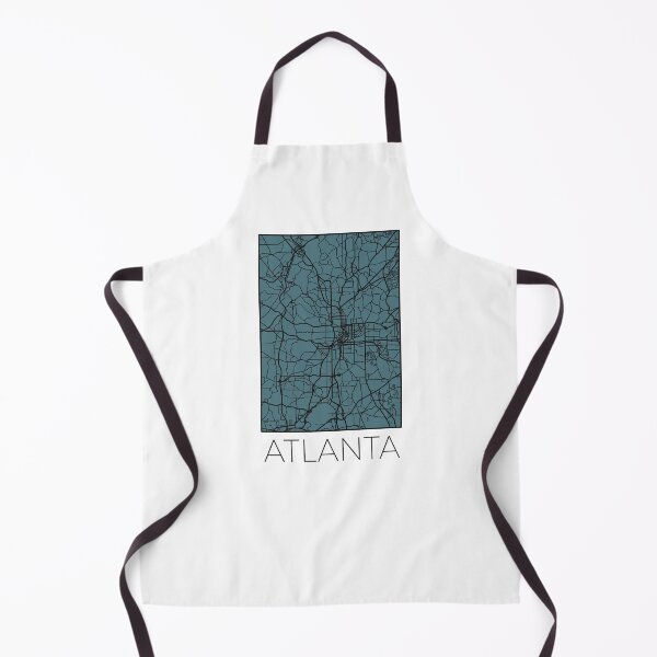 Item preview, Atlanta Street Map Black and Blue designed and sold by HelloGentry.