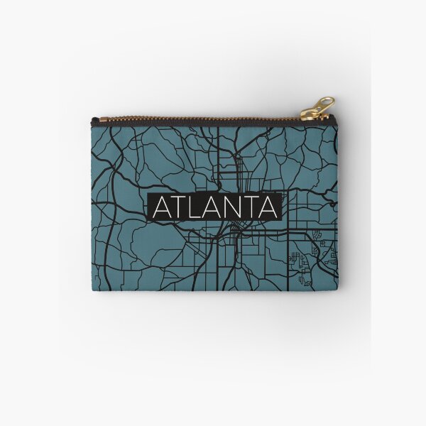 Item preview, Atlanta Street Map Black and Blue designed and sold by HelloGentry.