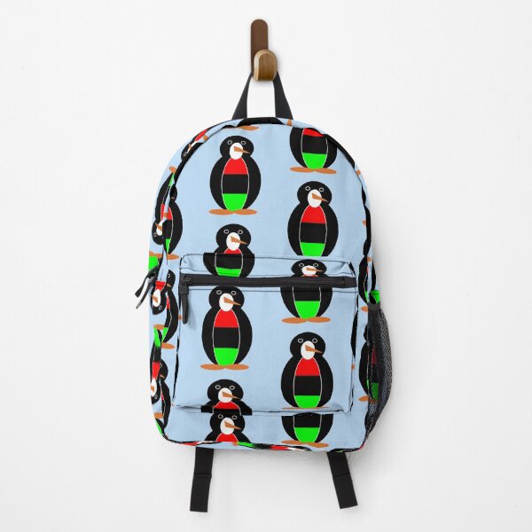Item preview, African American Penguin with African Diaspora Flag designed and sold by AuntieShoe.