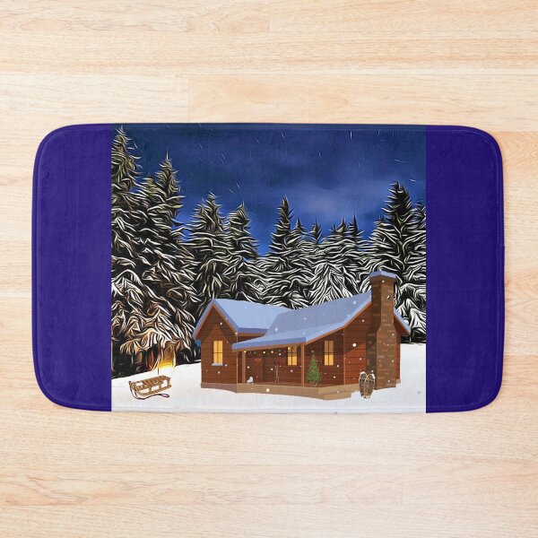 Item preview, Medium sized cabin and miniature Christmas landscape designed and sold by DAscroft.